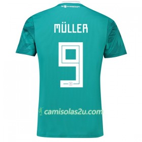 Camisolas de Futebol Alemanha MUller 9 Equipamento Alternativa Copa do Mundo 2018 Manga Curta